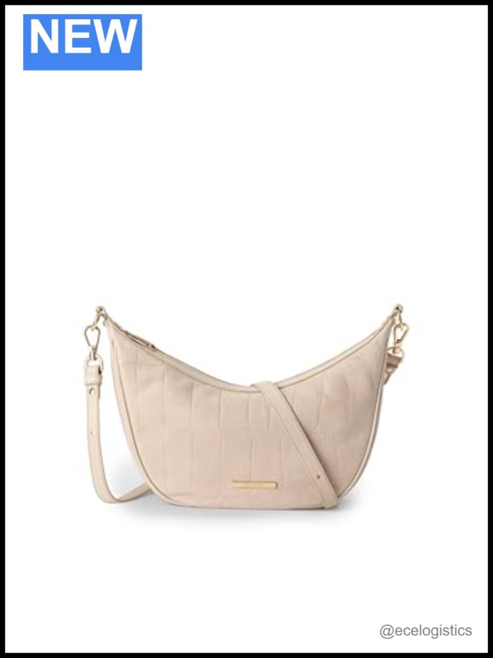 Leather Crossbody Bag with Tassel Adjustable Strap